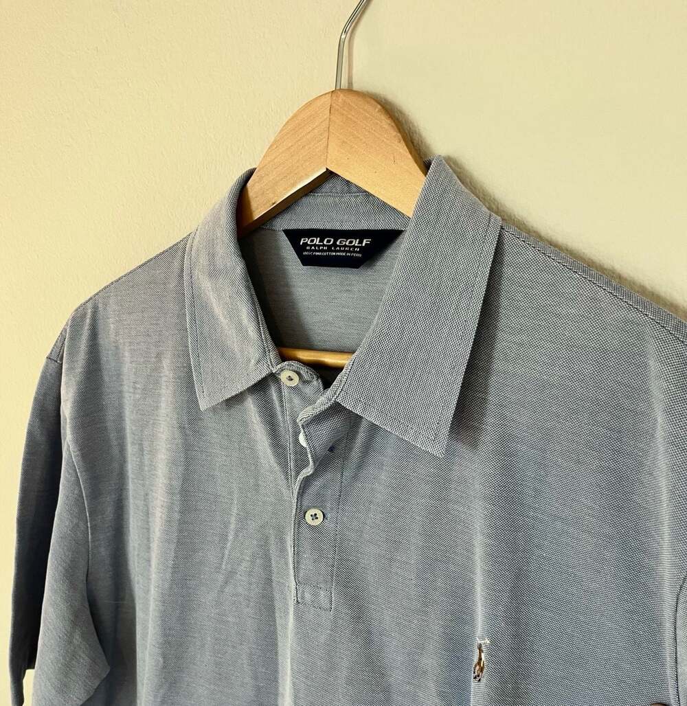 Polo Ralph Lauren Golf Polo, 100% Pima Cotton, Preppy, Old Money,Blue,XL